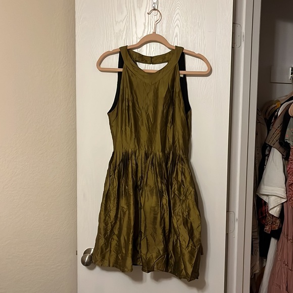 Anthropologie Harlyn Lillie Gold Dress - Picture 3 of 6